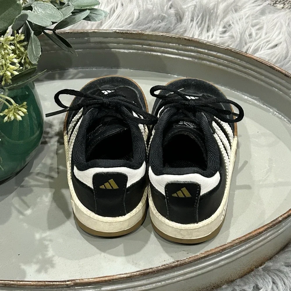 Adidas Samba 3 Stripe Baby Boys Size‎ 8K M Athletic Walking Shoes 789002 Black
